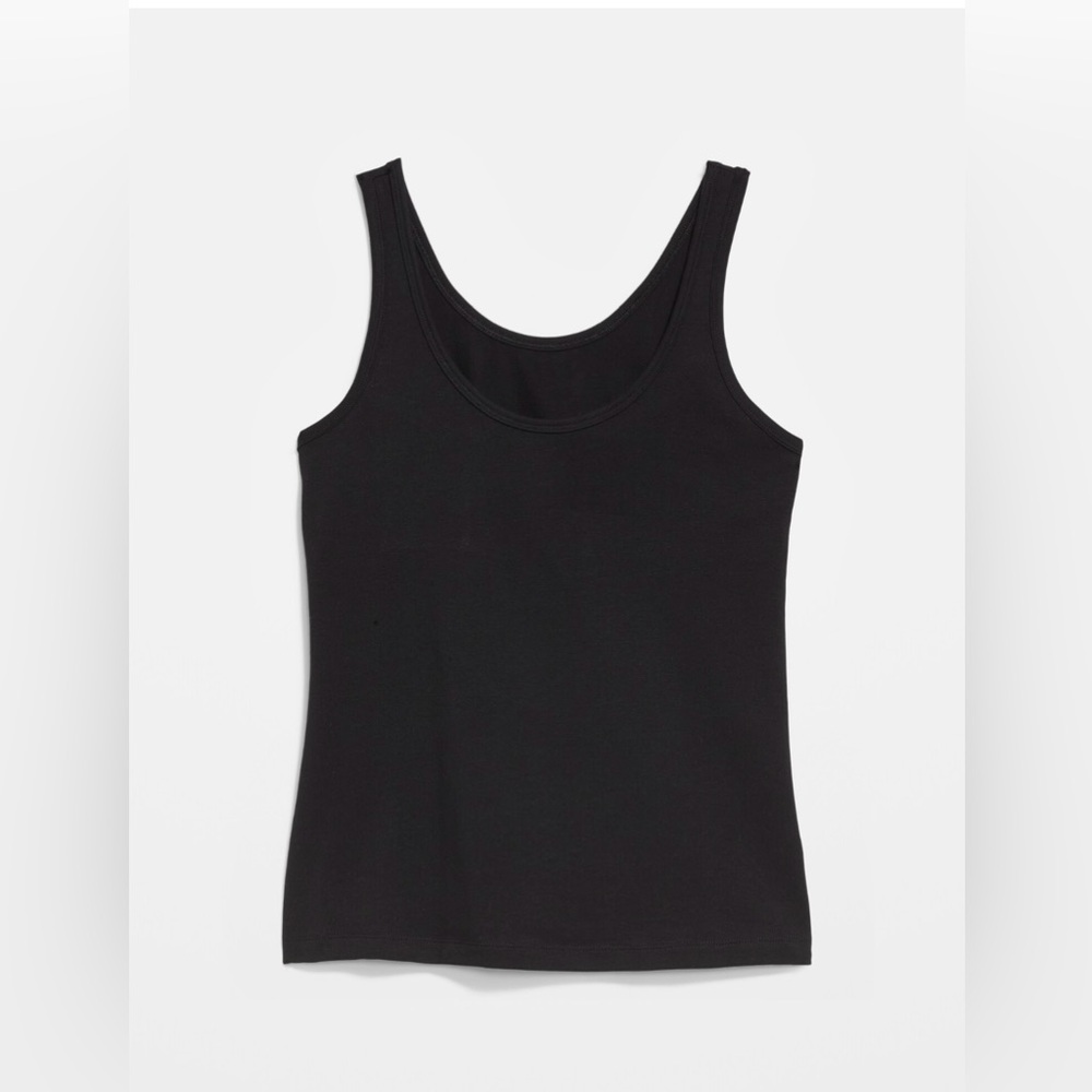 🆕 Old Navy Women's First-Layer Tank Top Sleeveless Black Medium 8-10 Tall Long - Picture 8 of 15